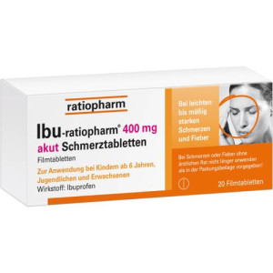 Produktbild von IBU-RATIOPHARM 400 mg akut 