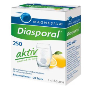 Produktbild von MAGNESIUM DIASPORAL 250 aktiv Brausetabletten