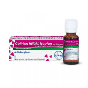 Produktbild von CETIRIZIN HEXAL Tropfen bei Allergien
