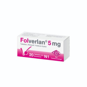 Produktbild von FOLVERLAN 5 mg Tabletten