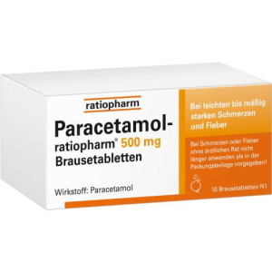 Produktbild von PARACETAMOL-ratiopharm 500 mg Brausetabletten
