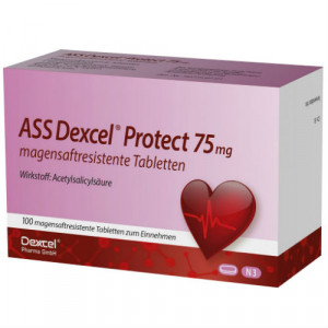 Produktbild von ASS Dexcel Protect 75 mg magensaftres.Tabletten