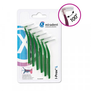 Produktbild von MIRADENT Interdentalb&uuml;rste I-Prox L 0,7 mm gr&uuml;n