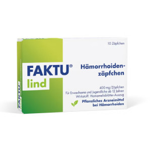 Produktbild von FAKTU lind H&auml;morrhoidenz&auml;pfchen