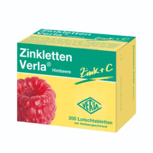 Produktbild von ZINKLETTEN Verla Himbeere Lutschtabletten