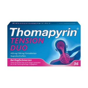Produktbild von THOMAPYRIN TENSION DUO 400 mg/100 mg Filmtabletten